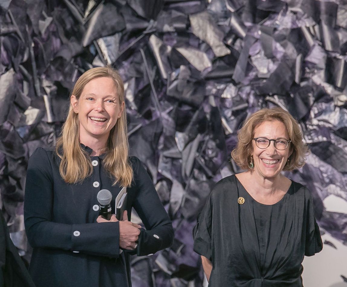 Claire Mander with UK Committee chairwoman Susan Zimny